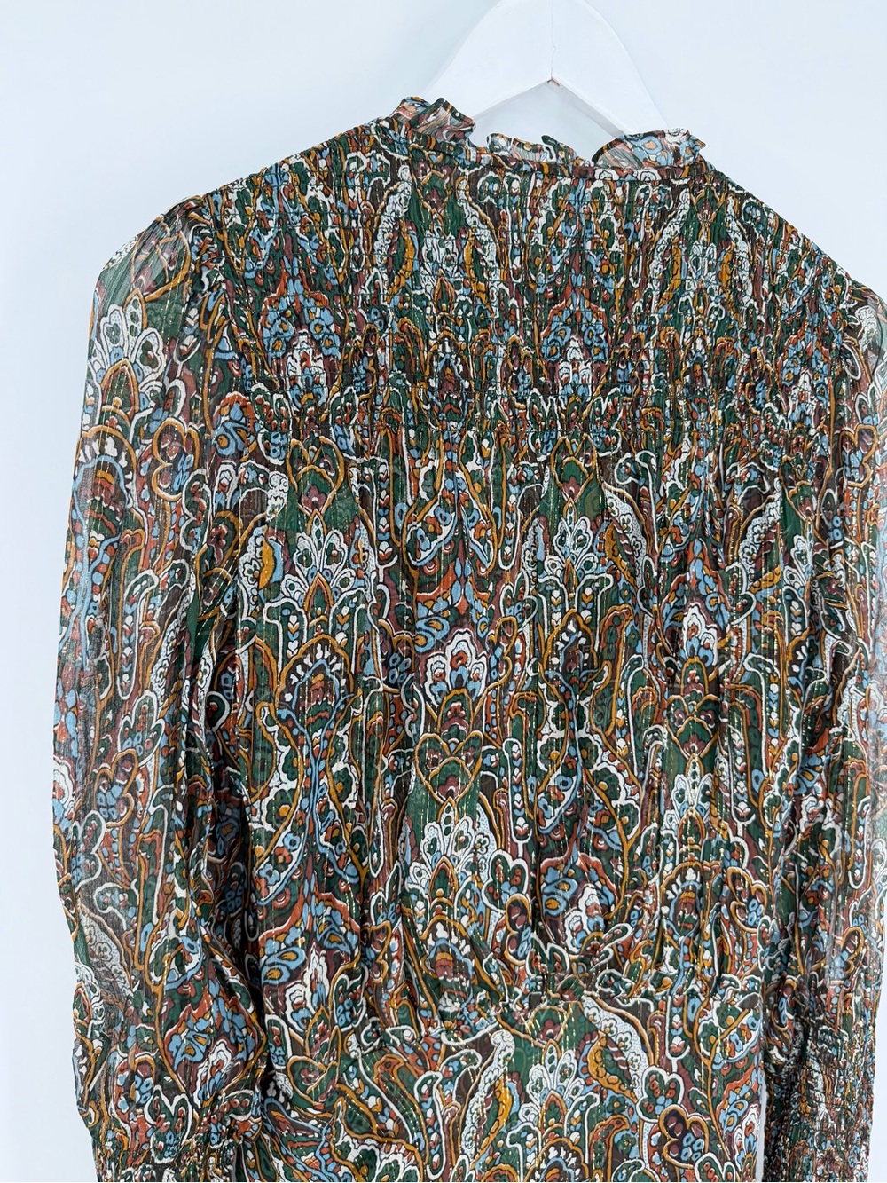 Veronica Beard Armeria Lurex Paisley Mini Dress - Picture 10 of 16